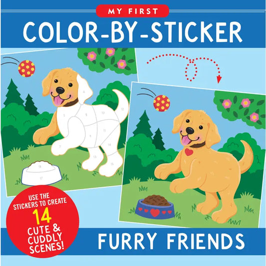 My First Color-By-Sticker Book -- Furry Friends