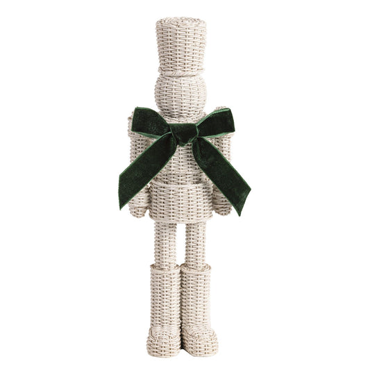 MUD PIE SMALL RESIN WICKER NUTCRACKER