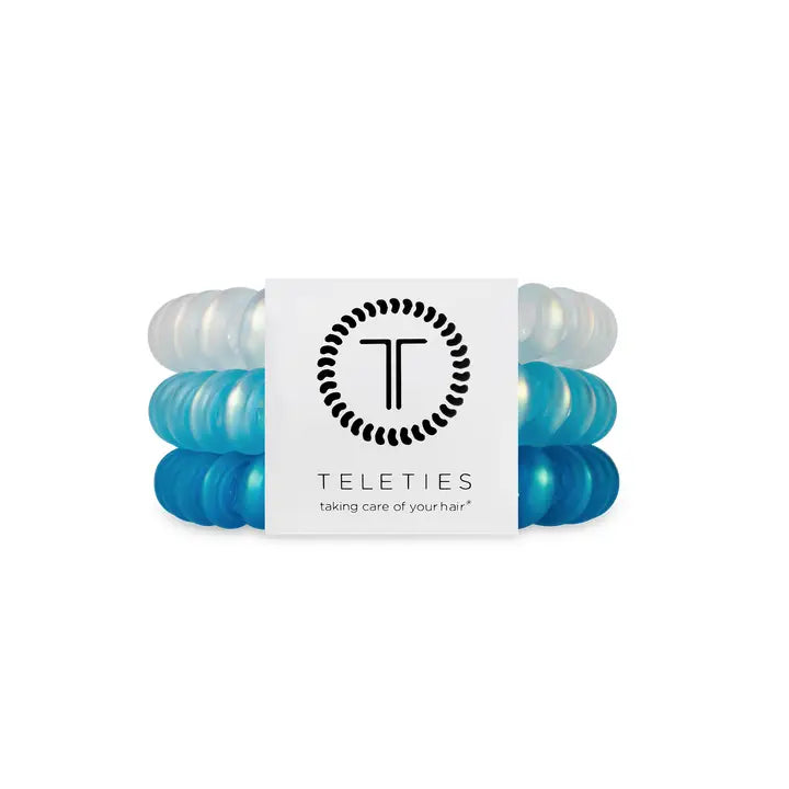 Teleties Spiral Hair Coils | Large | Blue Seas