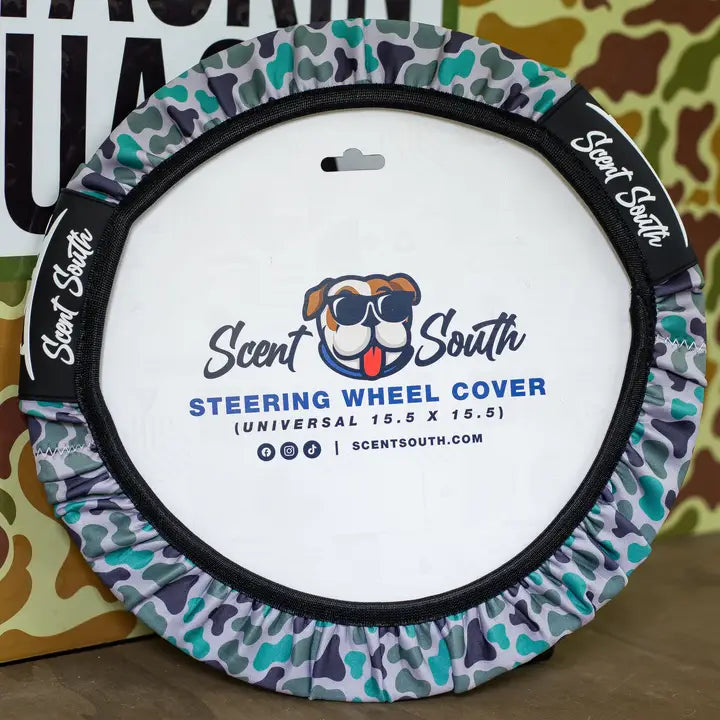 Scent South Marsh Camo - Steering Wheel Cover
