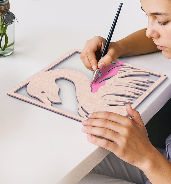 Splat Planet Wooden Flamingo Art Craft Kit