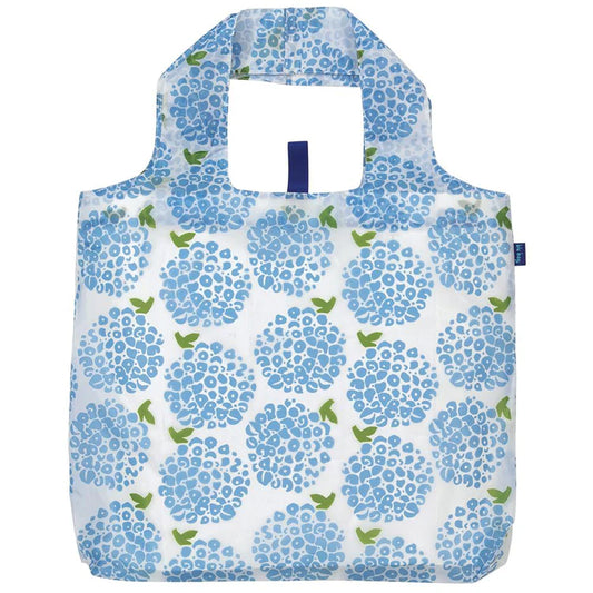 ROCKFLOWERPAPER HYDRANGEA BLUE BLU REUSABLE SHOPPING BAG - MACHINE WASHABLE