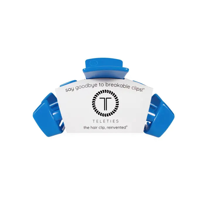 Teleties Classic Hair Clip | Small | USA Blue