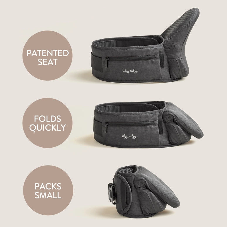 Itzy Ritzy Hold & Fold™ - Hip Seat Carrier