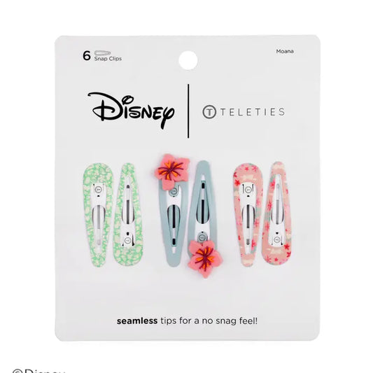 Teleties Moana Snap Clip (6Ct)