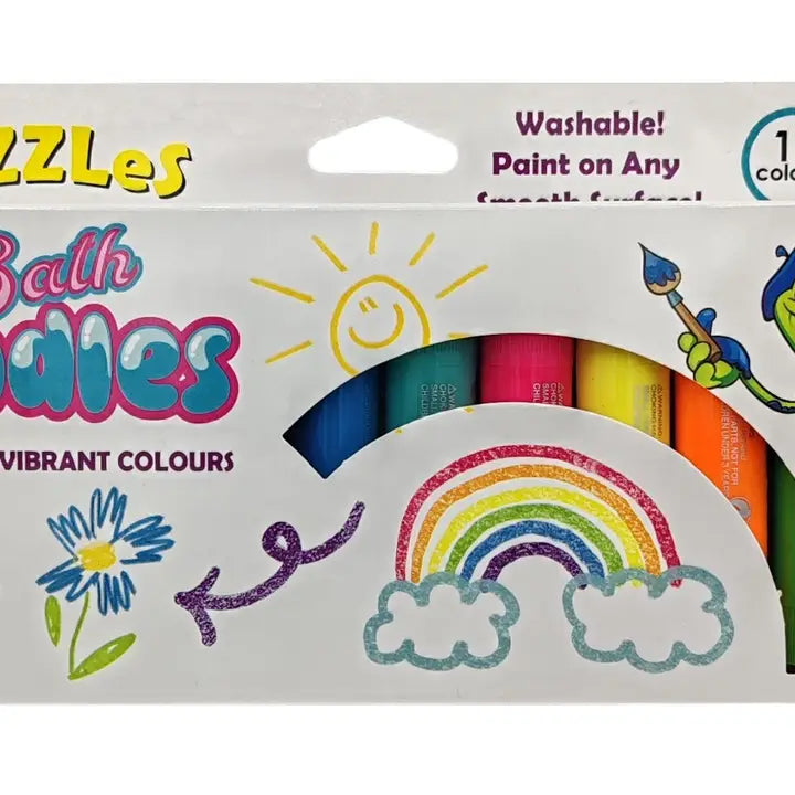 Fizzles Bath Doodles - Bath Washable Paint - 12 Colors