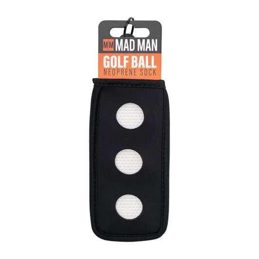 Mad Man Golf Ball Neoprene Sock | Neoprene Golf Ball Carry Bag