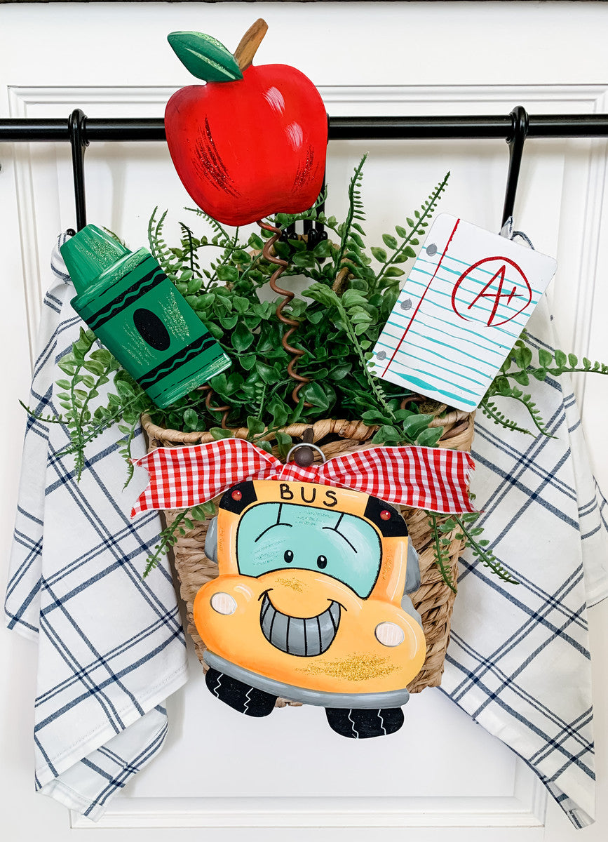 The Round Top Collection Mini Back To School Bus Charm