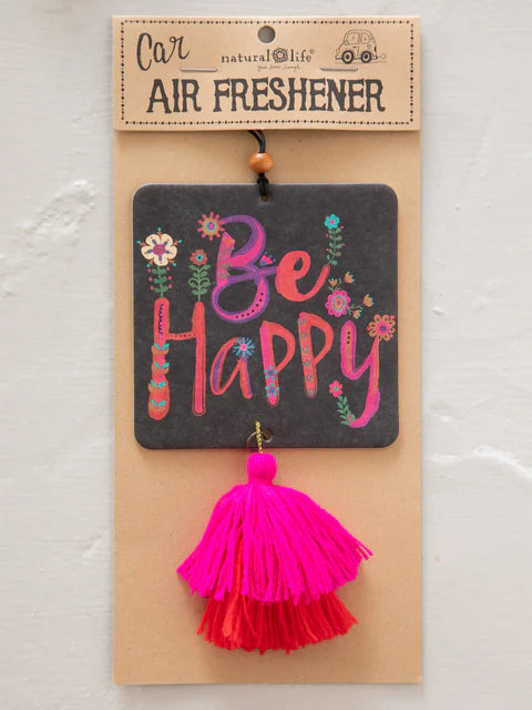 Natural Life Car Air Freshener-Be Happy