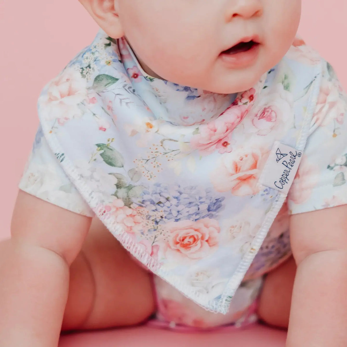 Copper Pearl 4 Pack Baby Bandana Bibs - Genevieve