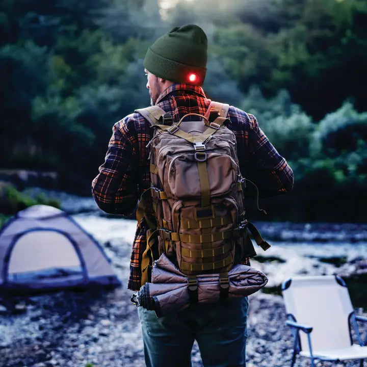 Night Scope Night Watch Rechargeable Led Beanie-Gray