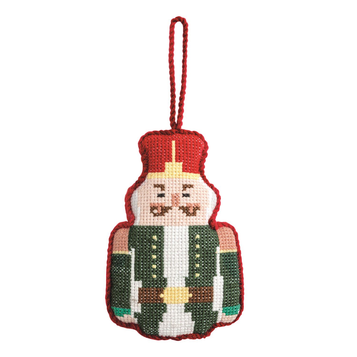 MUD PIE NUTCRACKER NEEDLEPOINT ORNAMENT