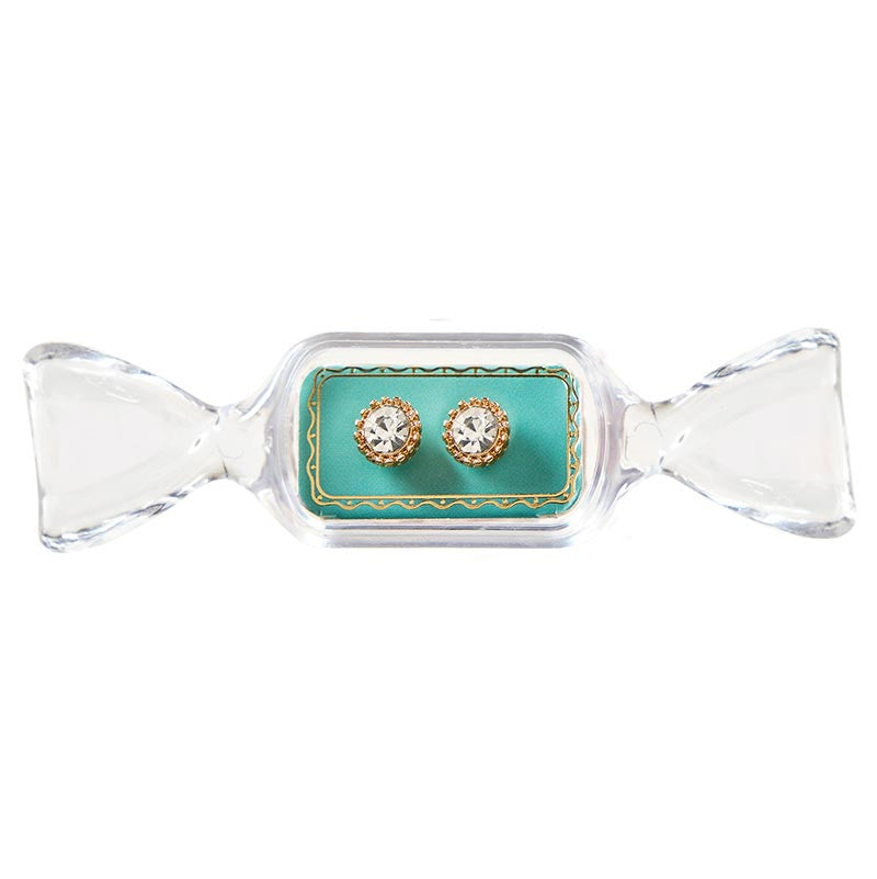 The Candy Dish Earrings - Aqua Blue