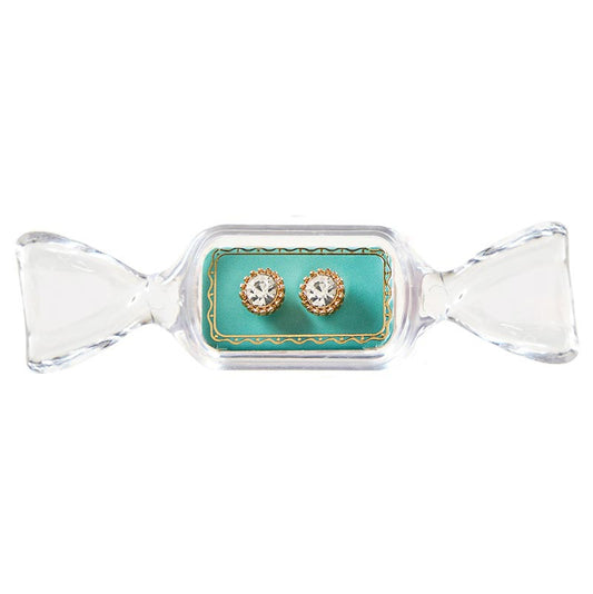 The Candy Dish Earrings - Aqua Blue
