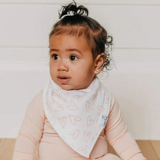 Copper Pearl Baby Bandana Bibs - Lola