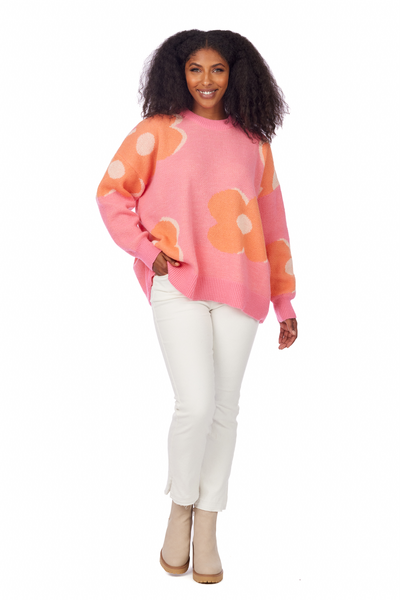 MUD PIE JADIE SWEATER-PINK