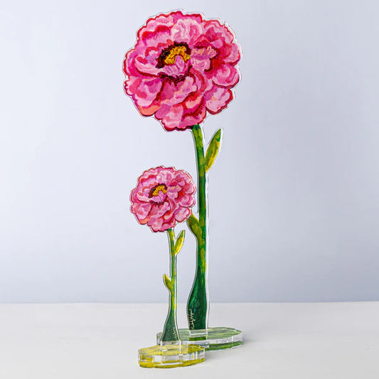 Kimberly Hodges Art and Design Tall Magenta Peony