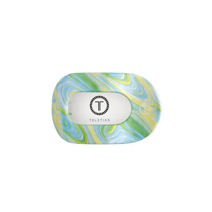Teleties By the Sea Shore | Small | Flat Round Hair Clip