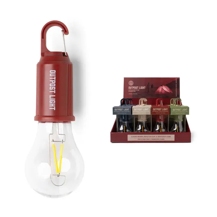 Bunk House Outpost Light Rechargeable Vintage Hanging Light