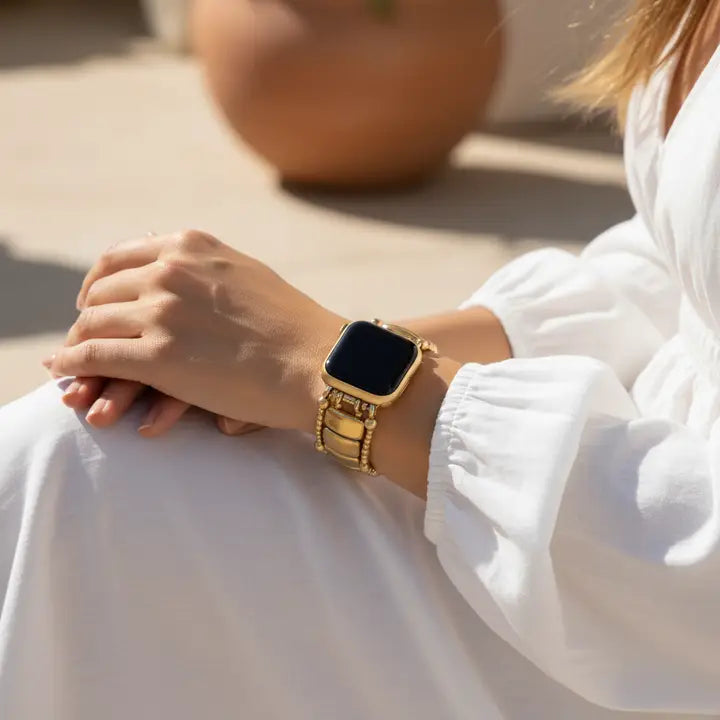 Cape Diablo Gold Noir Stretch Apple Watch Strap