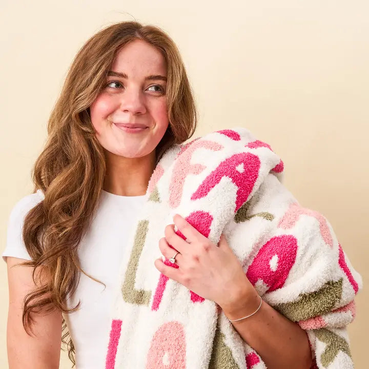 The Darling Effect Cozy Dreams Luxe Blanket-Fa La La La