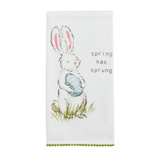 MUD PIE SPRING HAS SPRUNG BUNNY TOWEL