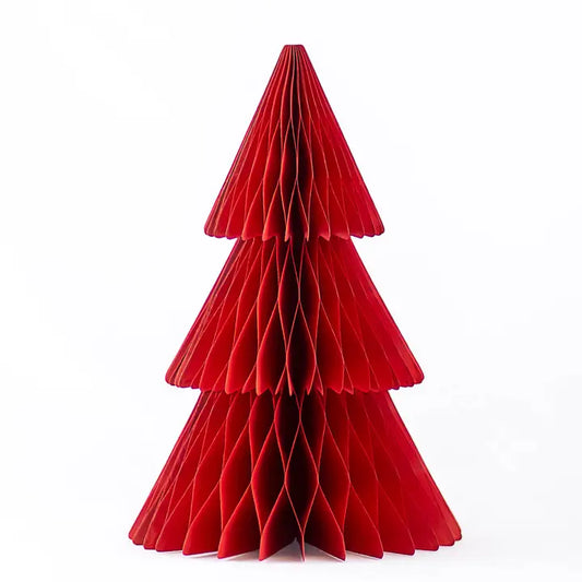 The Royal Standard Accordion Paper Tree Dark Red 15"