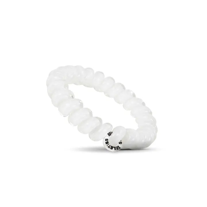 Teleties Spiral Hair Coils | Large | Coconut White Hair Ties