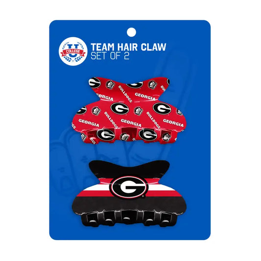 NCAA Georgia Bulldogs Team Hair Claw Set