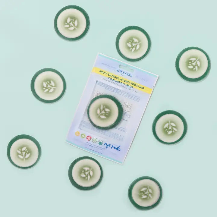 My Spa Life Cucumber Hydro-Soothing Spa, Cooling Eye Pads - 12 Pads