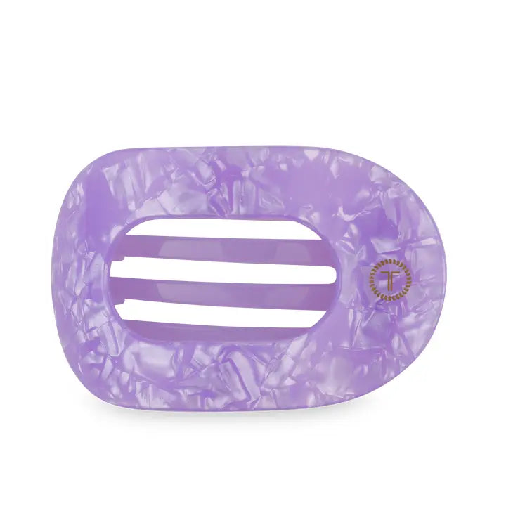 Teleties Flat Round Hair Clip | Large | Lavender Mist