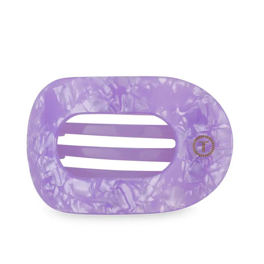 Teleties Flat Round Hair Clip | Large | Lavender Mist