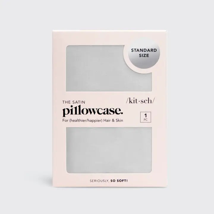 Kitsch Satin Pillowcase Standard - Silver