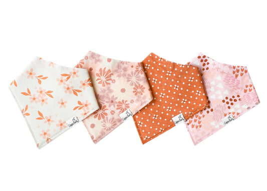 Copper Pearl Rue Bandana Bib Set (4-Pack)