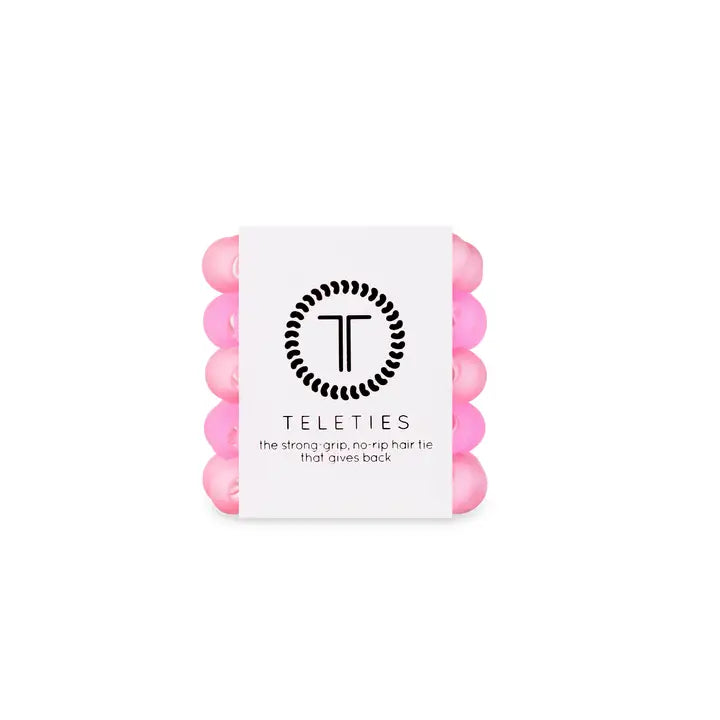 Teleties Spiral Hair Coils | Tiny | Get Your Pink On Hair Ties