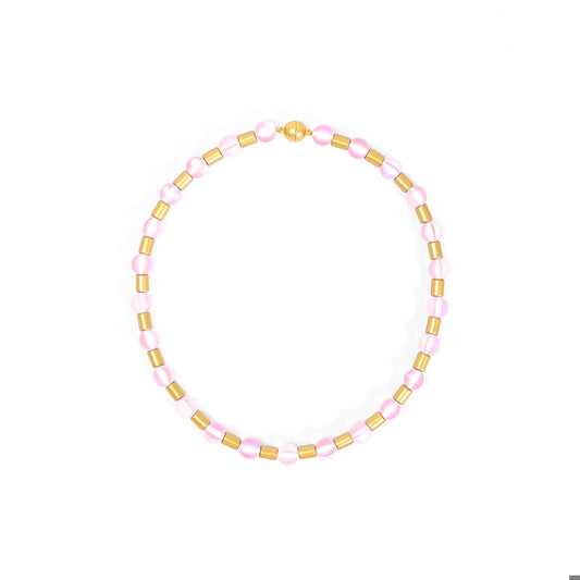 ZENZII Glow Beads Magnet Necklace-Light Pink