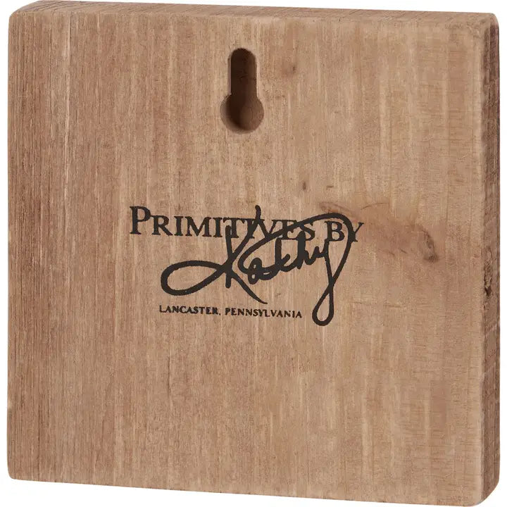 Primitives By Kathy Cardinal Block Sign