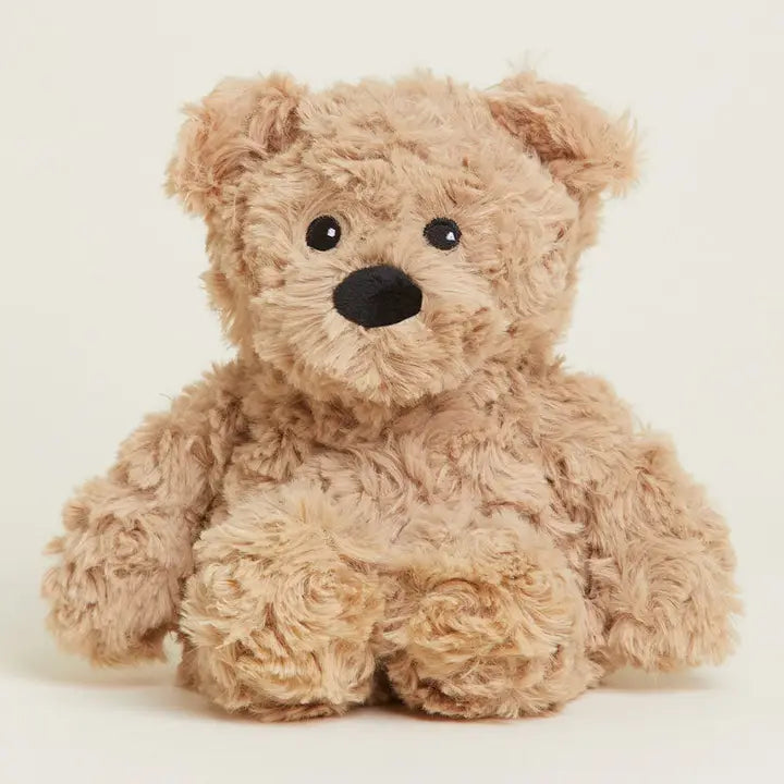 Brown Curly Bear Warmies Junior
