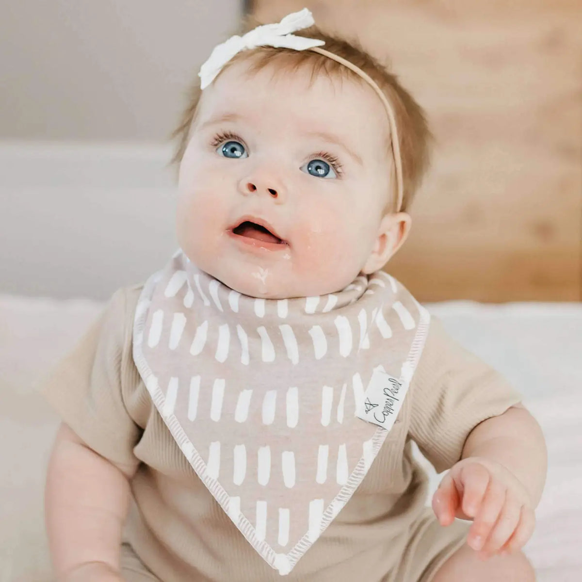 Copper Pearl 4 Pack Baby Bandana Bibs - Bliss