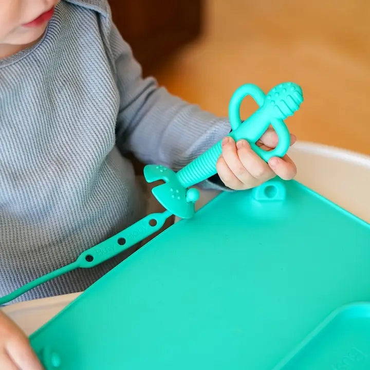 Busy Baby Teether & Training Spoon- Spearmint