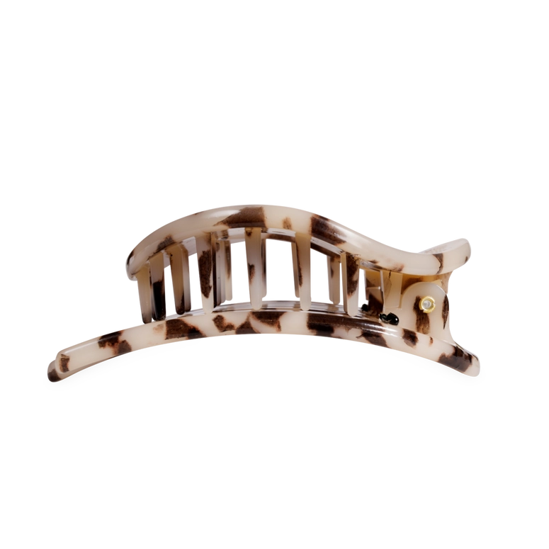 Teleties Blonde Tortoise | Large | Flat Circle Hair Clip