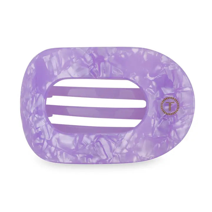 Teleties Flat Round Hair Clip | Medium | Lavender Mist