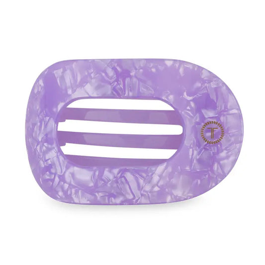 Teleties Flat Round Hair Clip | Medium | Lavender Mist