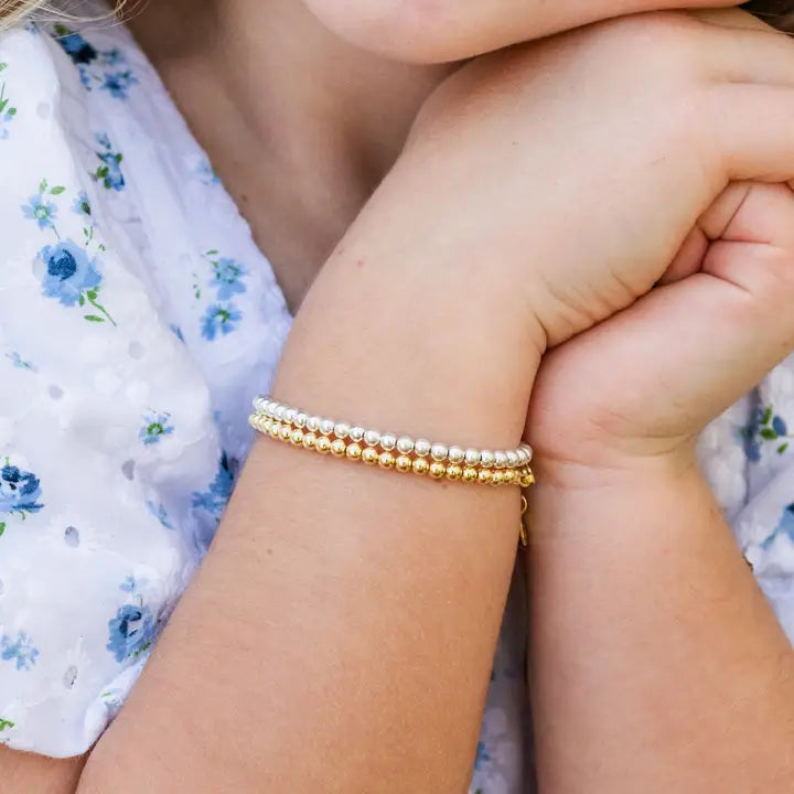 Cherished Moments 14K Gold-Plated Sterling Silver Baby or Girls Beaded Bracelet