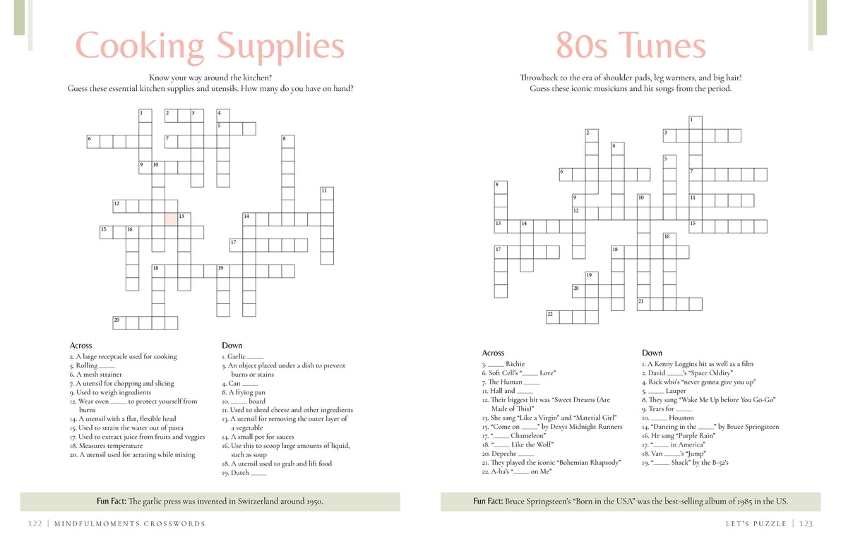 Mindfulmoments Crosswords: Puzzles To Help You Relax