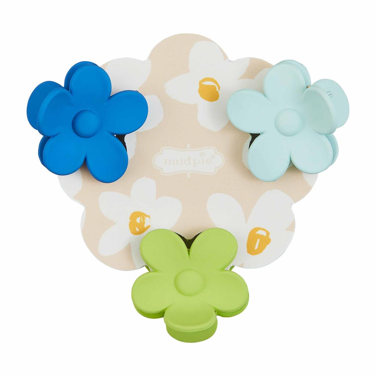 MUD PIE MINI DAISY HAIR CLIP SETS