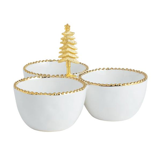 MUD PIE BEADED TREE TRIPLE DIP