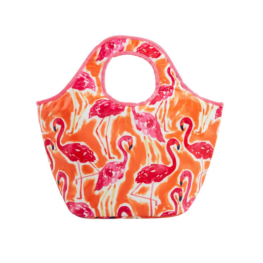 MUD PIE FLAMINGO COOLER TOTE