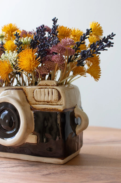 Kalalou Ceramic Camera Planter
