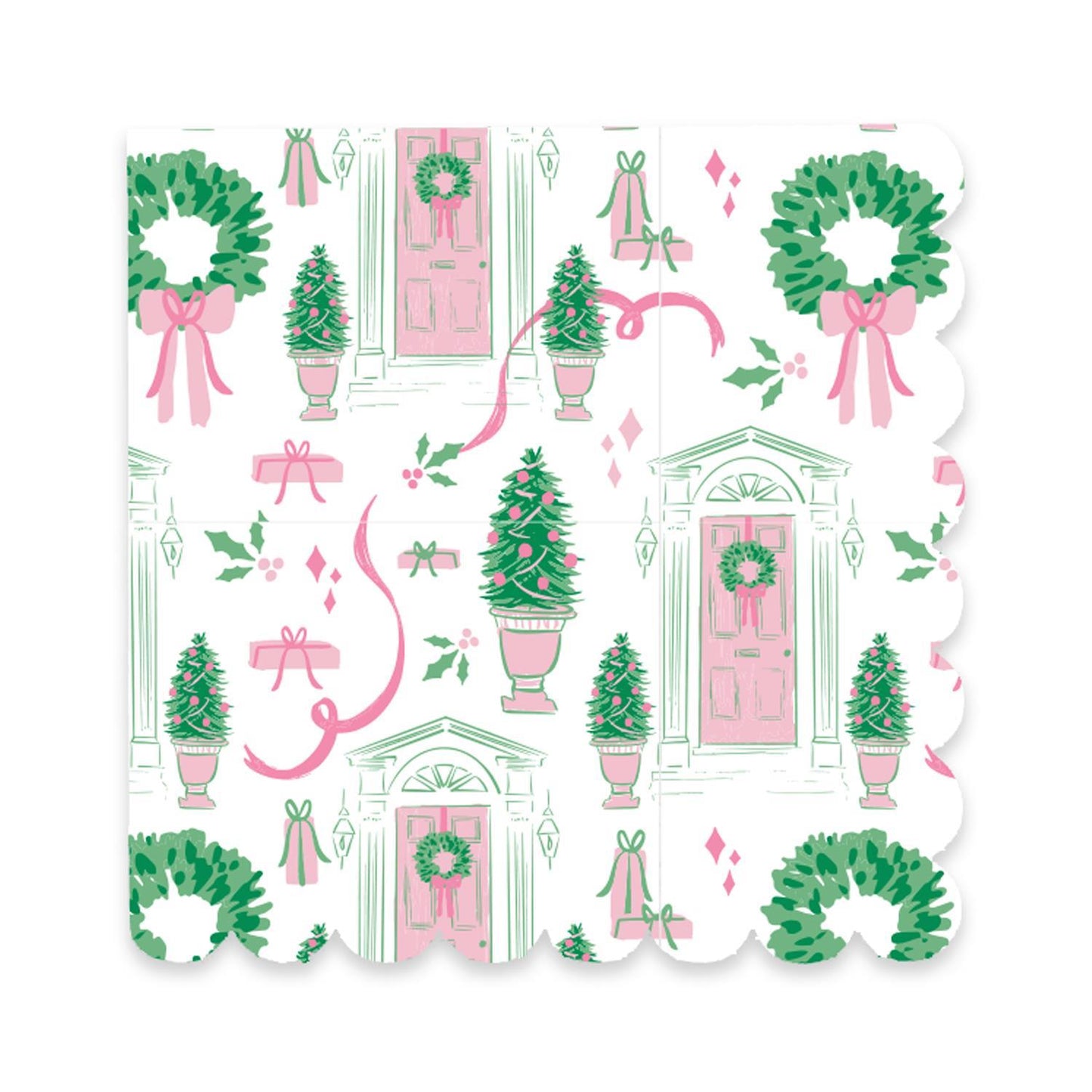 Mary Square  Cocktail Napkins Home for Christmas